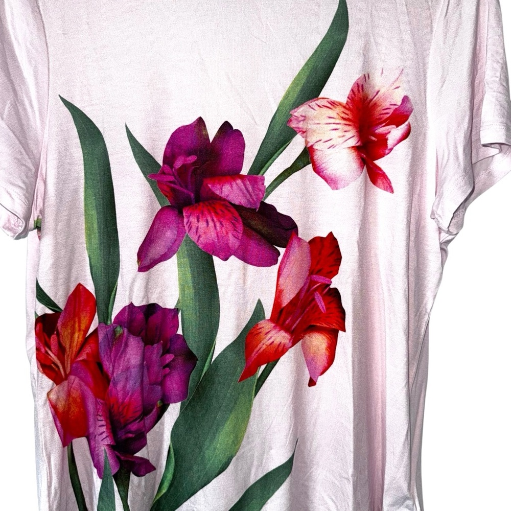 Ted Baker Besalu Printed Boxy Tee size 6 - Picture 2 of 6
